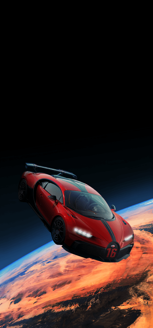 Bugatti in Space Wallpapers 4k iPhone