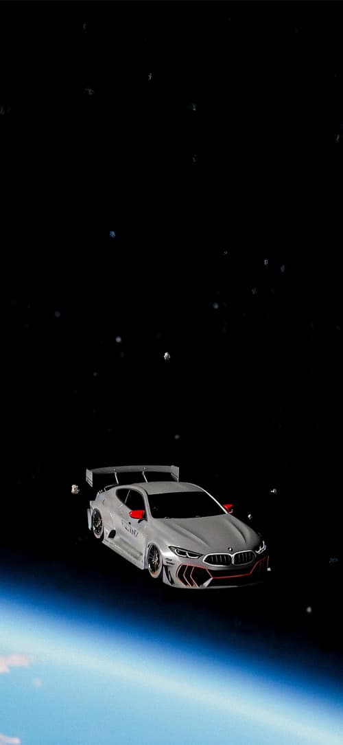 BMW in Space Wallpapers iPhone 4k