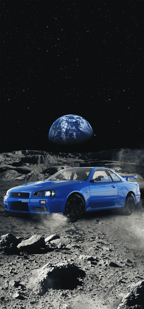 Nissan in Space Wallpapers iPhone 4k