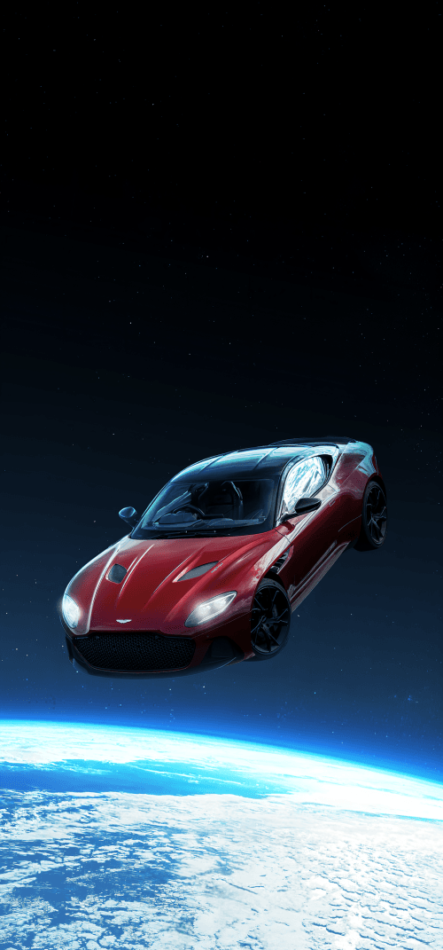 Car in Space 4K wallpapers