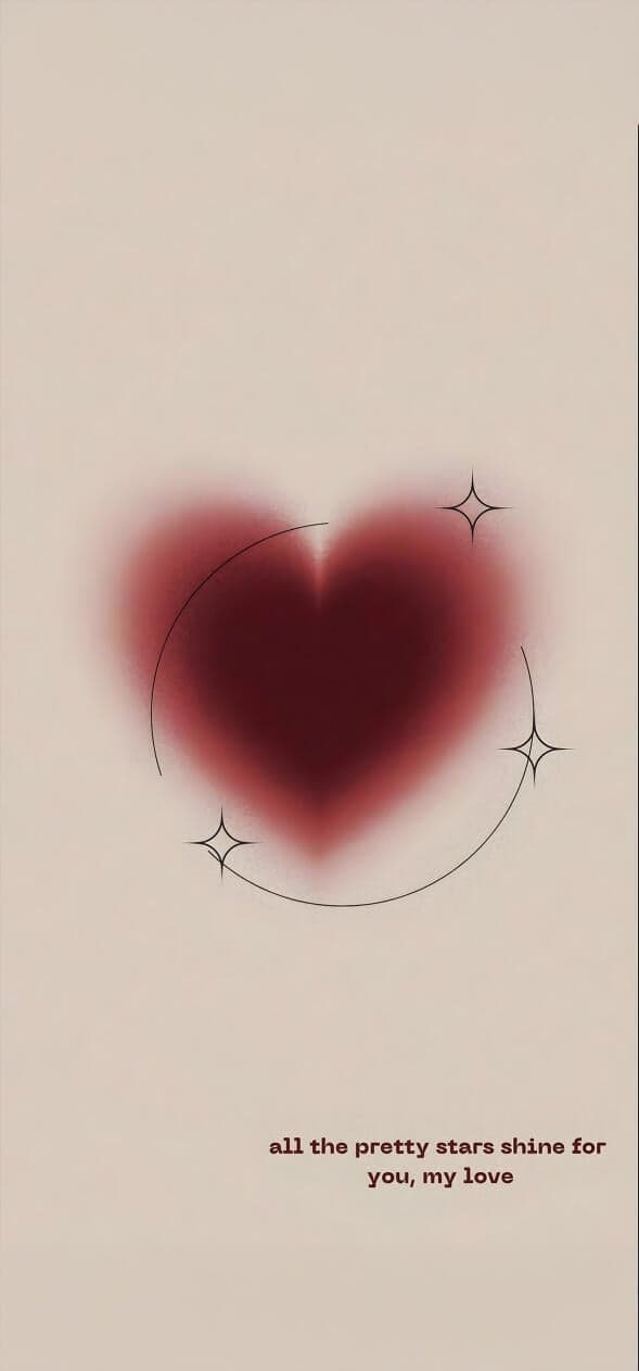 Blurred Heart iPhone Wallpapers