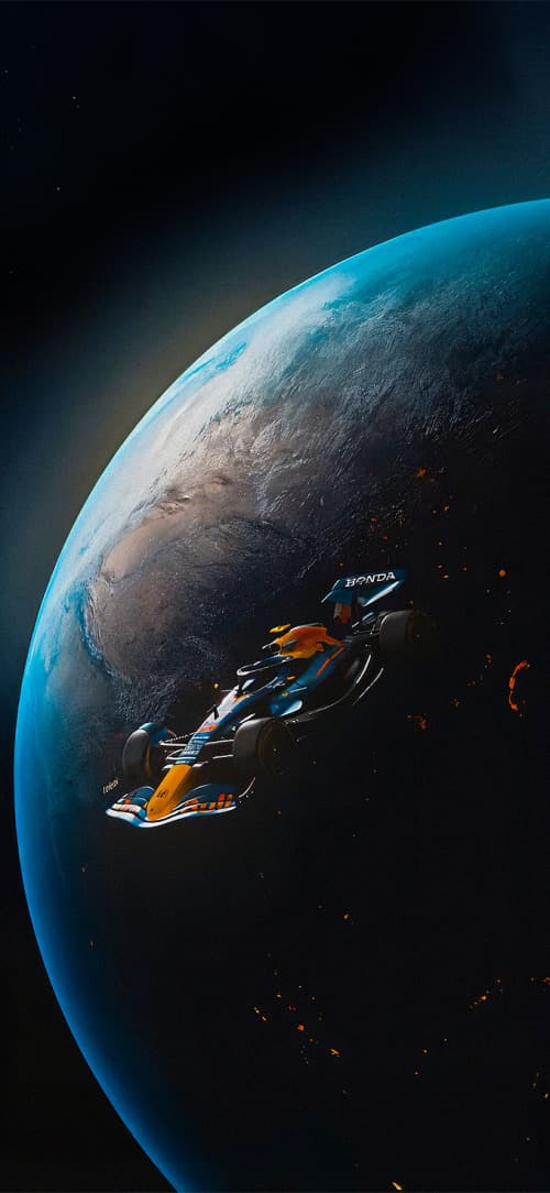 F1 in Space Wallpapers iPhone 4k